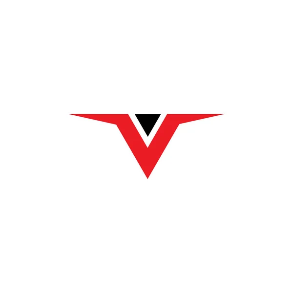 V Mall för brevets logotyp Design Vector — Stock vektor