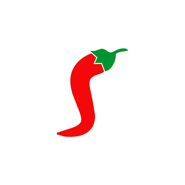 Plantilla de ilustración de vectores de diseño de logotipo de chile rojo — Vector de stock