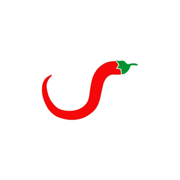 Plantilla de ilustración de vectores de diseño de logotipo de chile rojo — Vector de stock