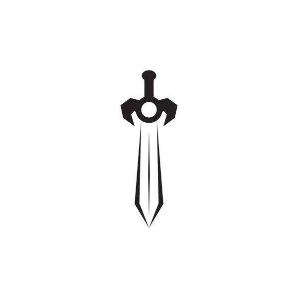 Schwert logo symbol design vektor vorlage — Stockvektor