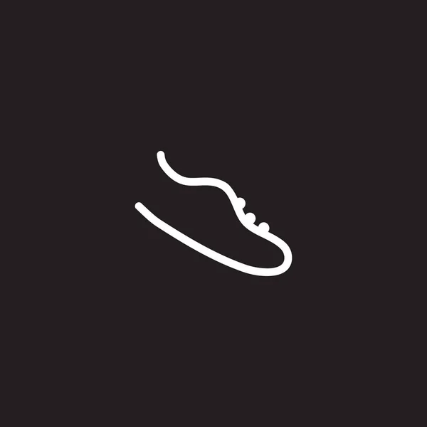 Hombre zapatos logo diseño vector plantilla — Vector de stock