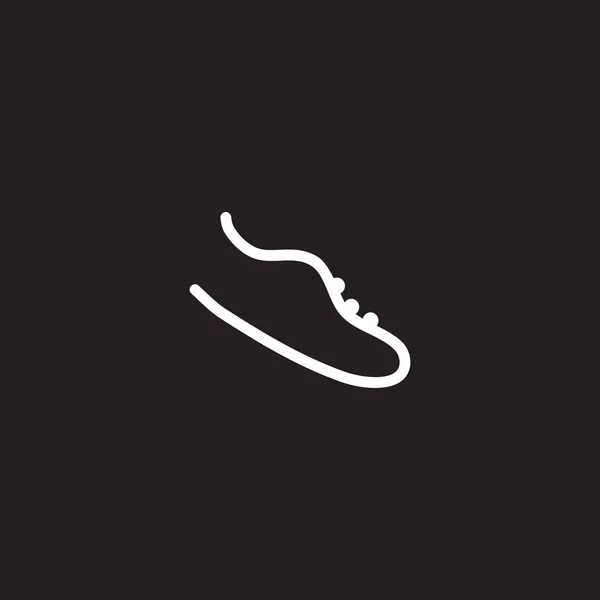 Mann schuhe logo design vektor vorlage — Stockvektor