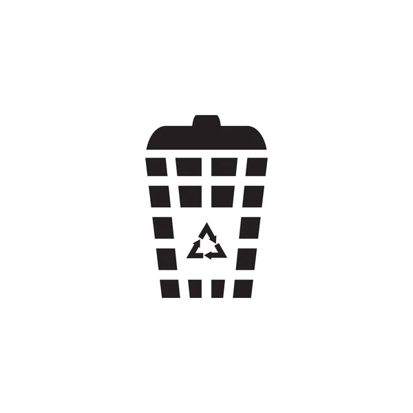 Papierkorb Symbol Logo Design Vektor Illustration Vorlage — Stockvektor