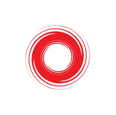 O harfi ilk simge logo tasarım şablonu