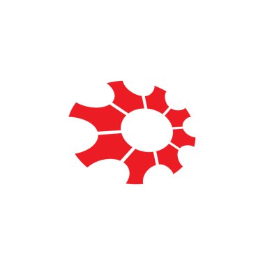 O harfi ilk simge logo tasarım şablonu