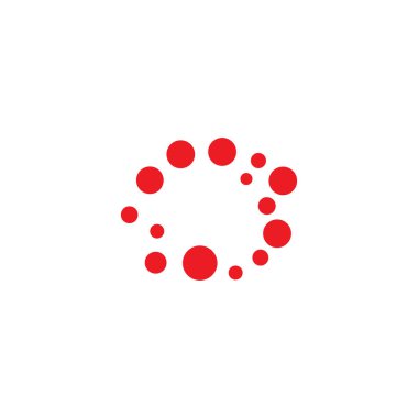 O harfi ilk simge logo tasarım şablonu