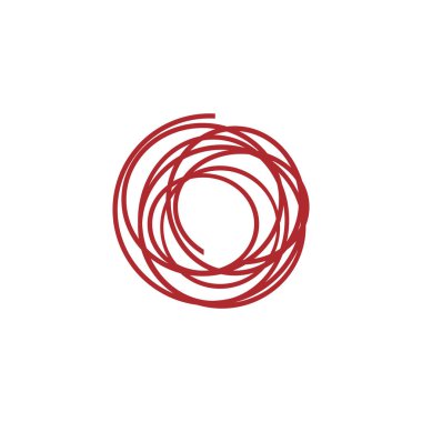 O harfi ilk simge logo tasarım şablonu