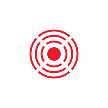 O harfi ilk simge logo tasarım şablonu