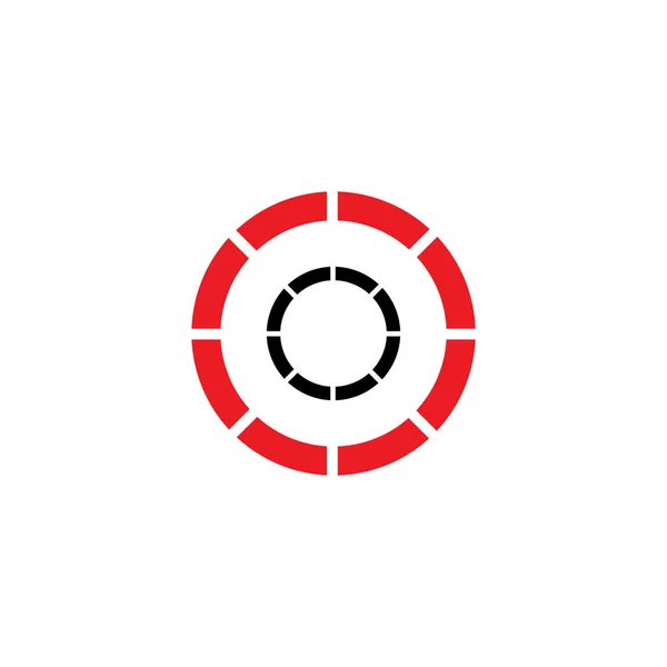 O huruf awal desain logo vektor template ikon - Stok Vektor