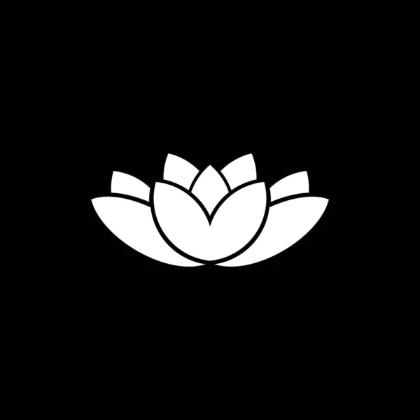 Modèle vectoriel de logo logo icône fleur de lotus — Image vectorielle