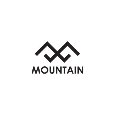 M harfi ilk logo tasarım vektör şablonu