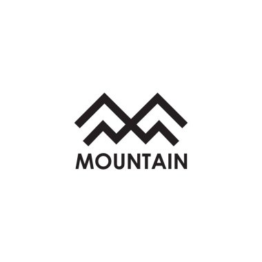 M harfi ilk logo tasarım vektör şablonu