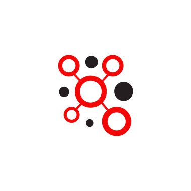 Ağ simgesi logo tasarım vektörü şablonu