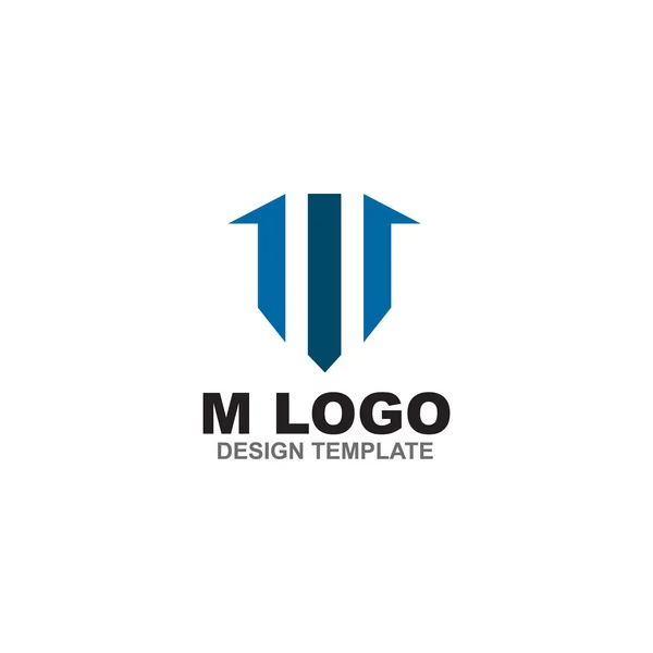 M letter logo design vector template — Stock Vector