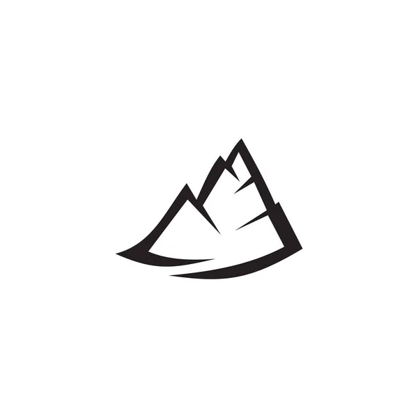Diseño del logotipo de montaña vector plantilla — Archivo Imágenes Vectoriales