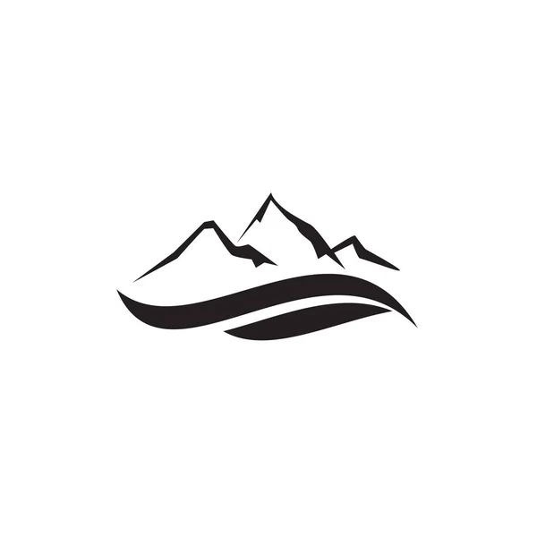 Projekt logo górskiego szablonu wektora — Wektor stockowy