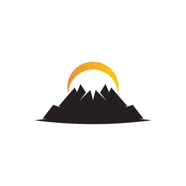 Modèle vectoriel de logo de montagne — Image vectorielle