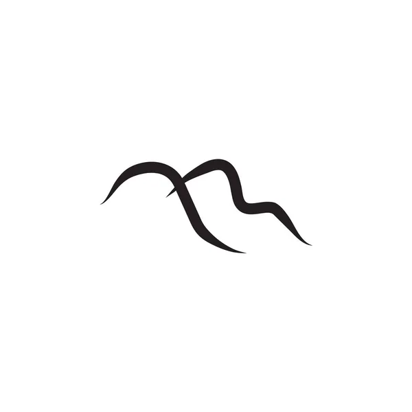 Modelo de vetor de design de logotipo de montanha — Vetor de Stock