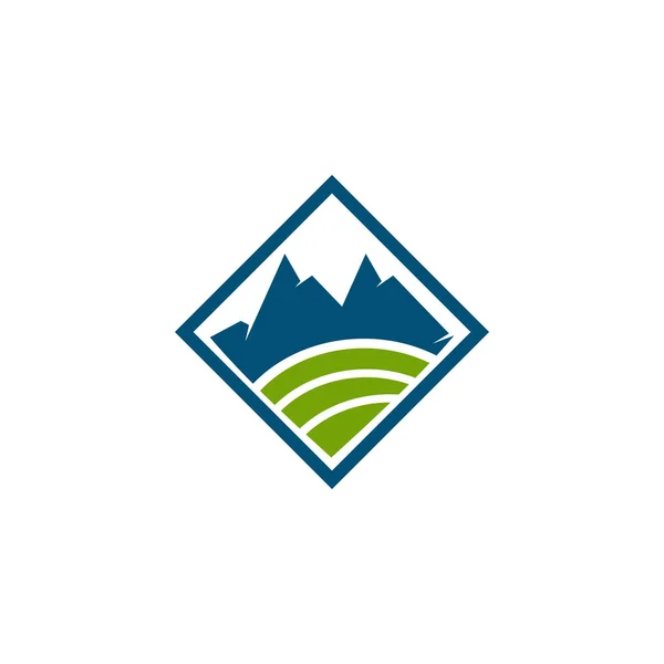 Mountain icon logo design vector template — Stock Vector