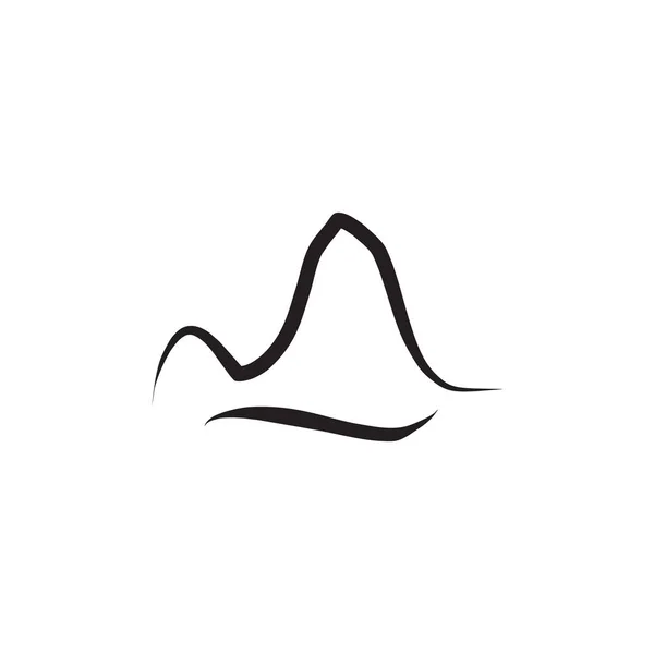 Diseño del logotipo de montaña vector plantilla — Vector de stock
