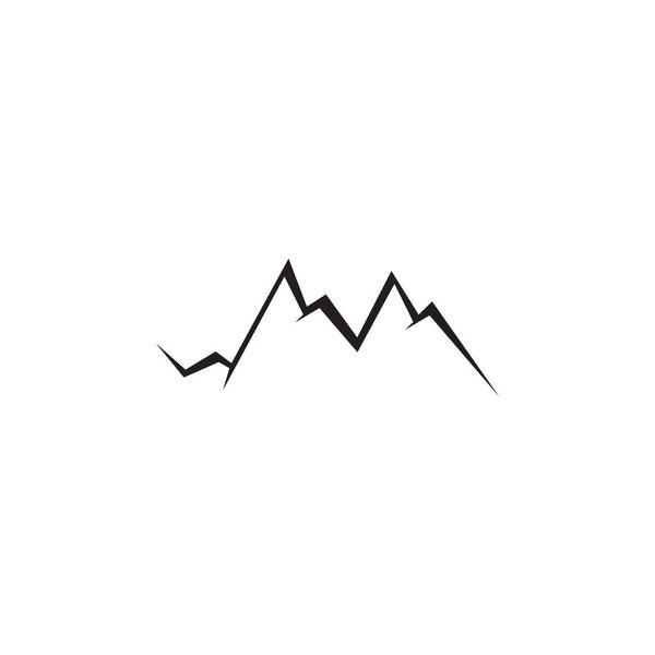 Mountain icon logo design vector template