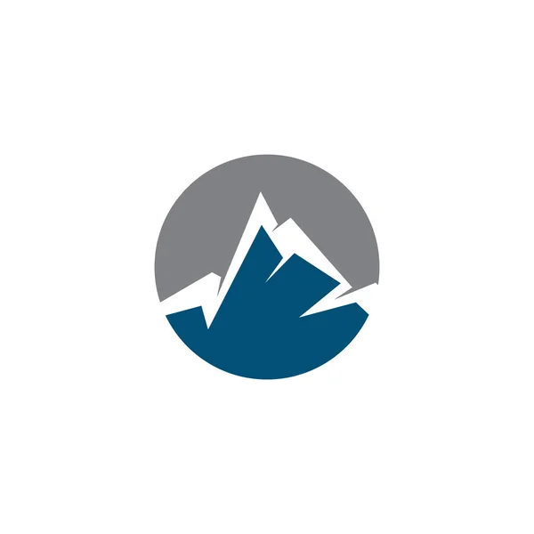 Modelo de vetor de design de logotipo de ícone de montanha — Vetor de Stock