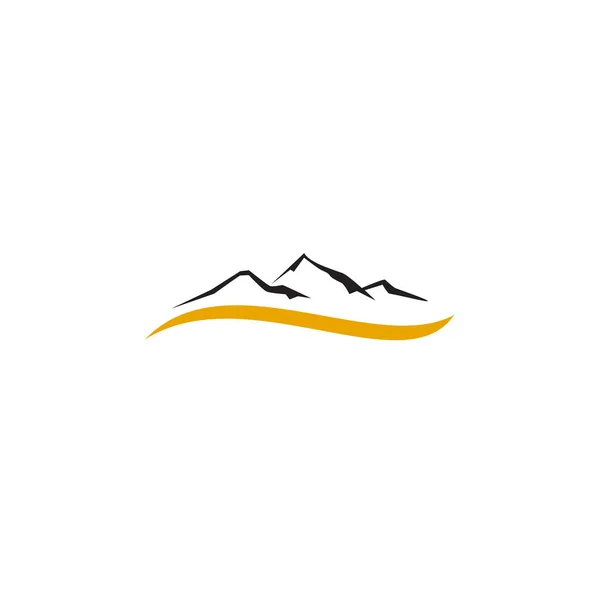 Mountain logo design vector template — Stock Vector