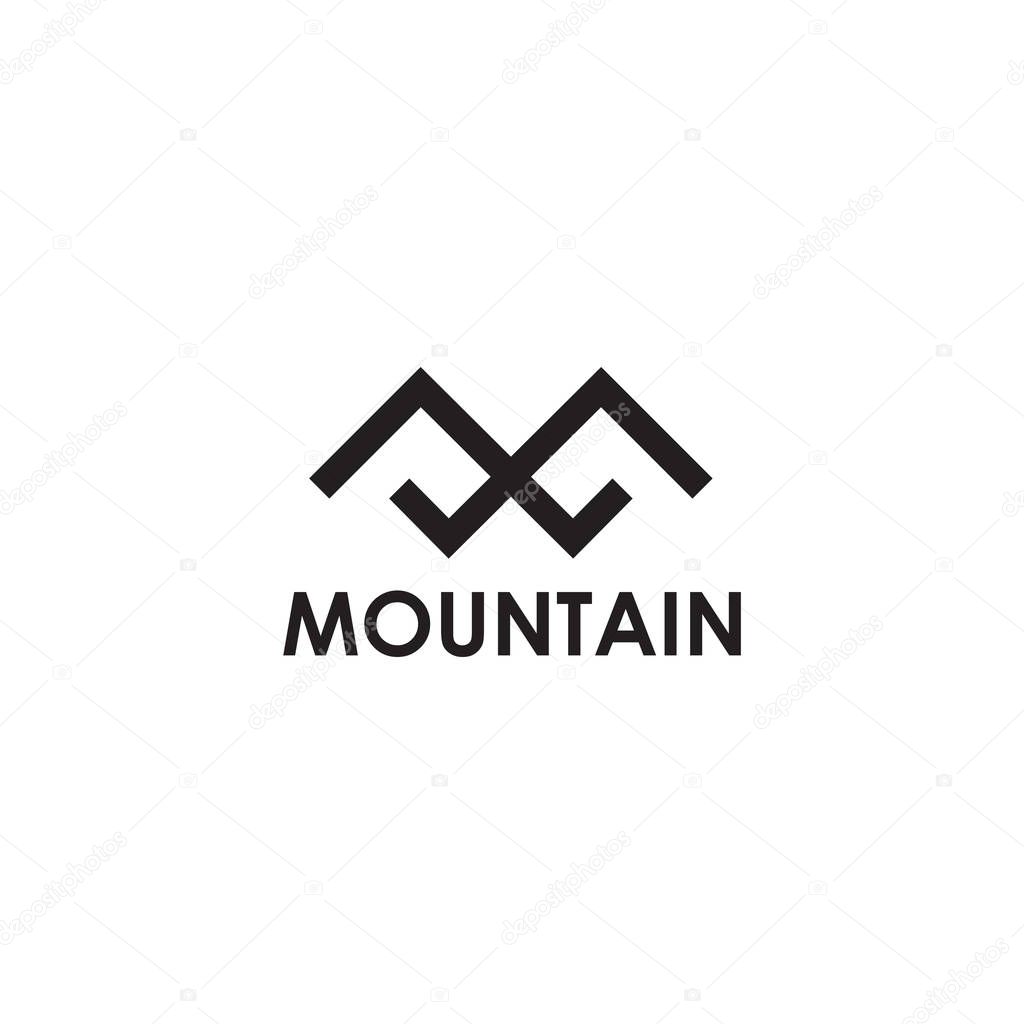 M letter initial logo design inspiration vector template