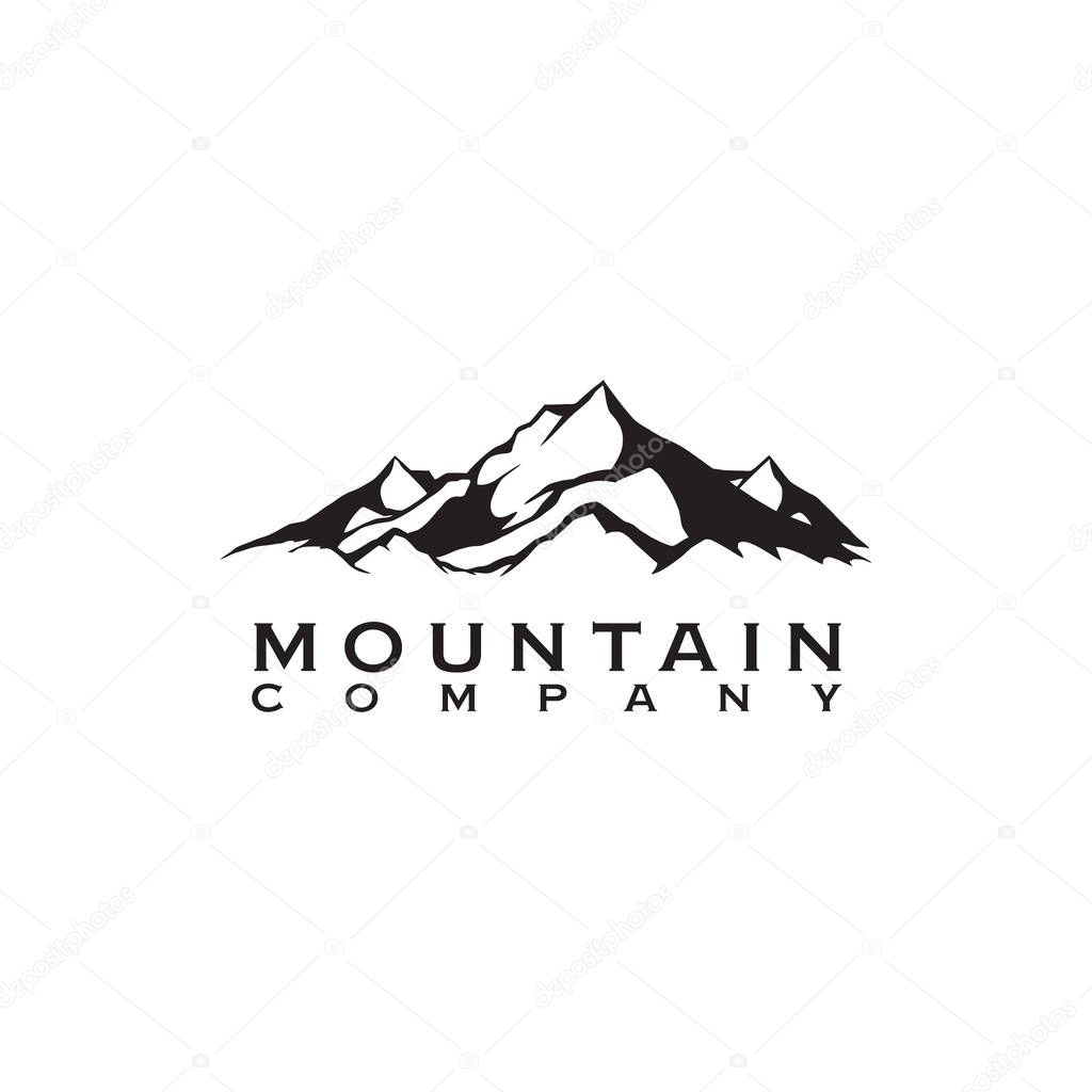 Mountain logo design inspiration vector template