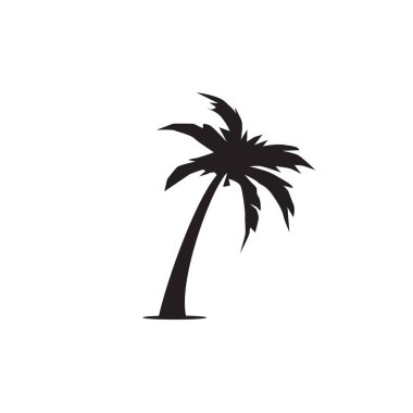 Palm tee logo tasarım vektör şablonu