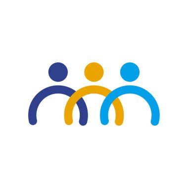 İnsan karakter simgesi logo tasarımı ilhamı