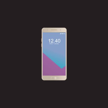 Telefon tableti resimleme vektör şablonu