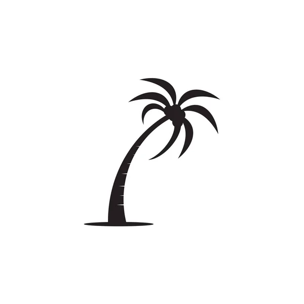Modelo de vetor de design de logotipo de palma tee —  Vetores de Stock