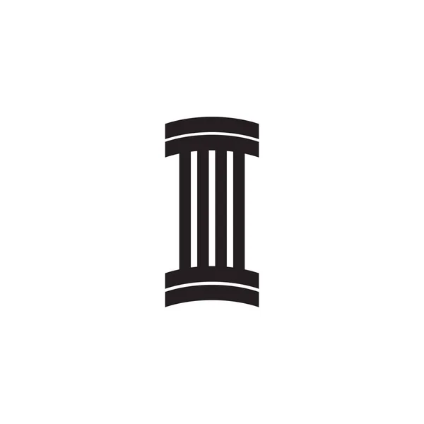 Säule Symbol Logo Design Vektor-Vorlage — Stockvektor