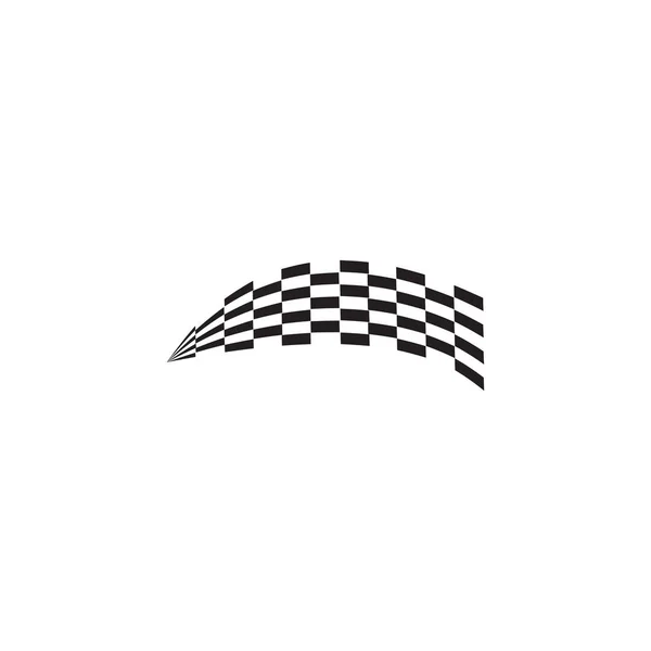 Race flag icon logo design — Stock Vector