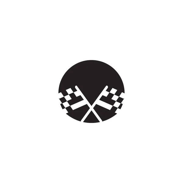 Templat gambar gambar logo ikon ras - Stok Vektor