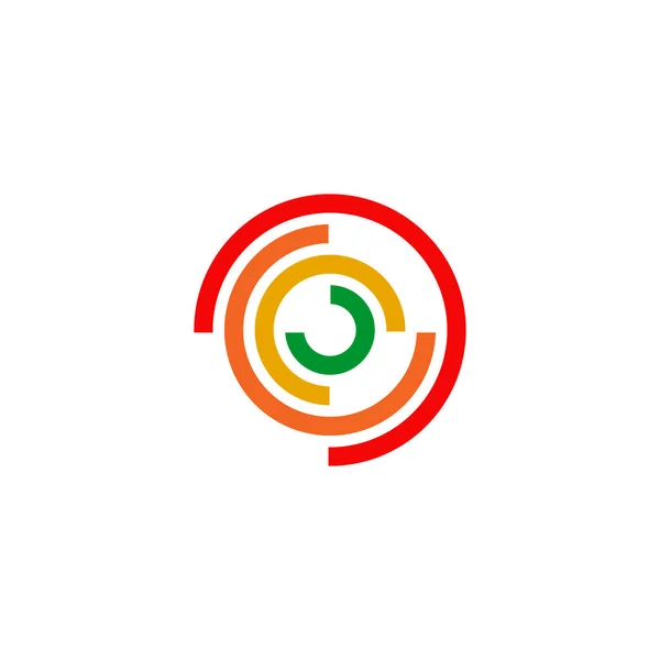 Arco iris logotipo icono diseño vector plantilla — Vector de stock