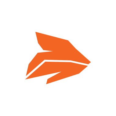 Fox logo tasarımı simge vektör şablonu