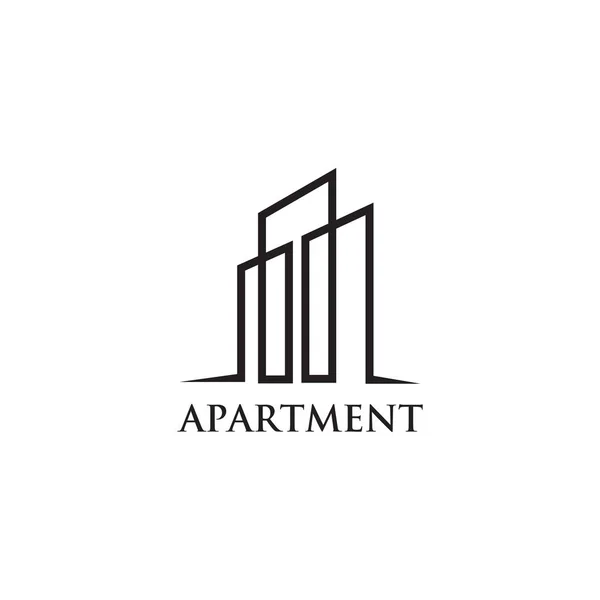 Apartament logo projekt inspiracja wektor ilustracja — Wektor stockowy