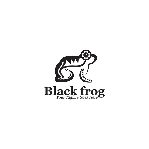 Inca Frog icono logotipo diseño vector plantilla — Vector de stock