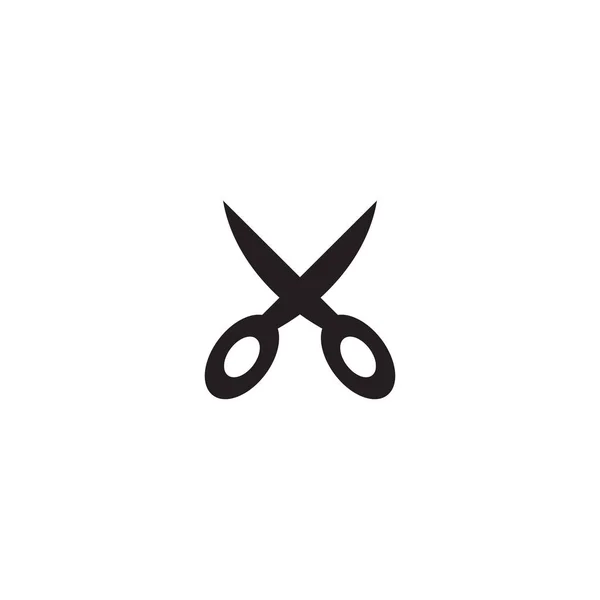 Scissor icon logo design vector template — Stock Vector