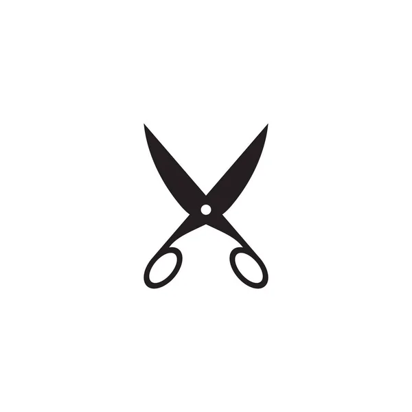 Scissor icon logo design vector template — Stock Vector