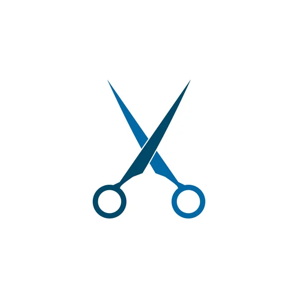 Schere Symbol Logo Design Vektor-Vorlage — Stockvektor