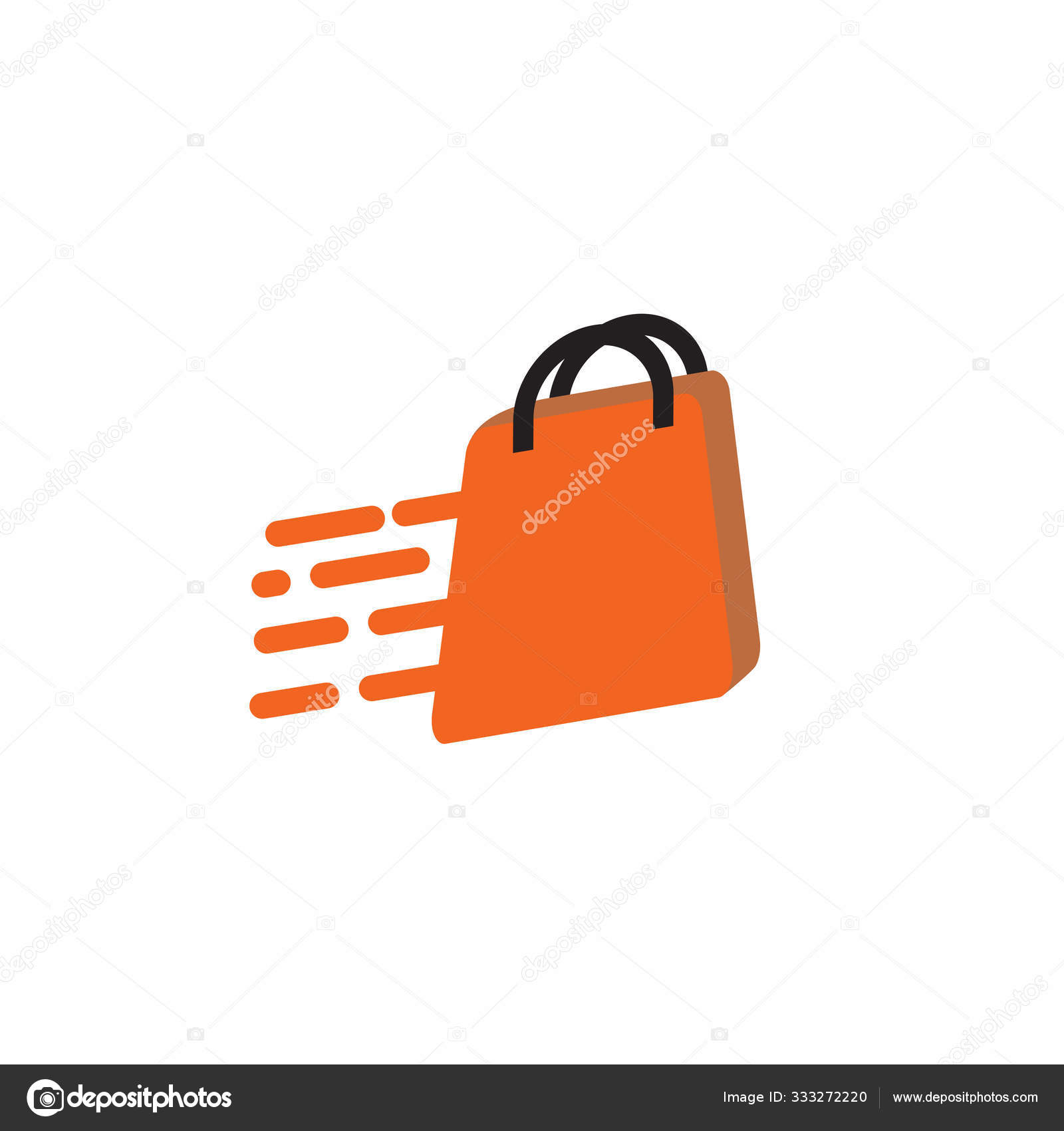 Shopping bag symbol icon Royalty Free Vector Image