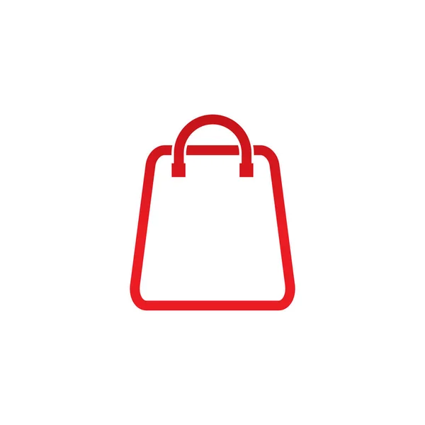 Shopping väska ikon logotyp design — Stock vektor
