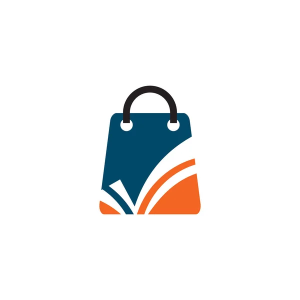Shopping bag pictogram logo ontwerp vector template — Stockvector