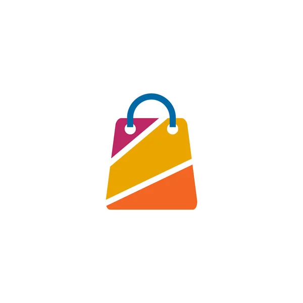 Shopping bag icon logo design vector template — Stock Vector