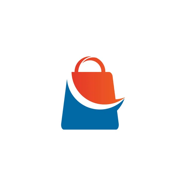 Shopping bag icon logo design vector template — Stock Vector