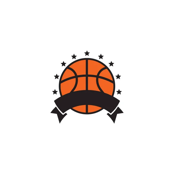 Basketball Club Logo Design Vektor-Vorlage — Stockvektor