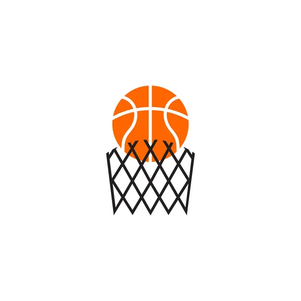 Basketball Club Logo Design Vektor-Vorlage — Stockvektor